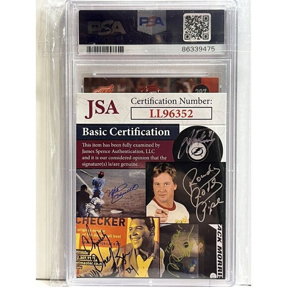 1995 Leaf Rare! SIGNED VLADIMIR KONSTANTINOV PSA/DNA JSA Double CERTIFIED AUTO!! - Picture 3 of 4